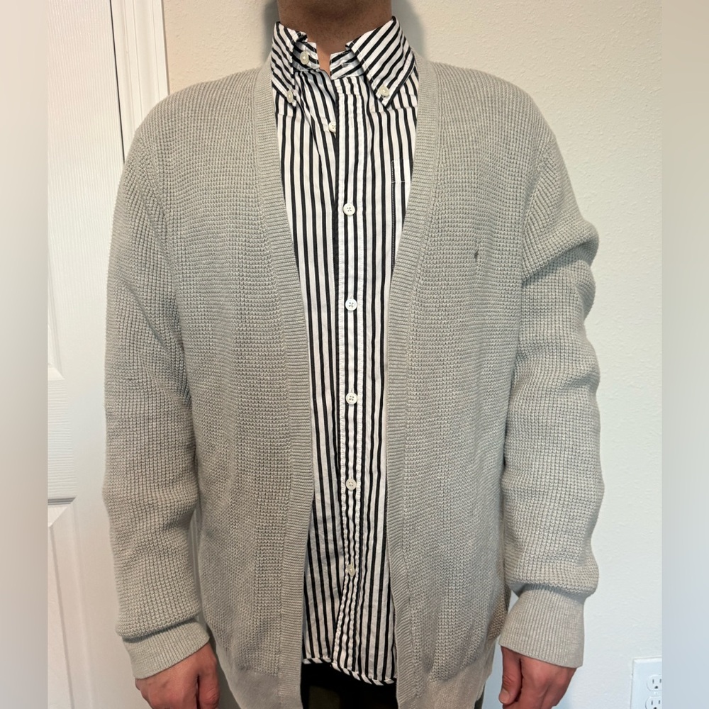 All Saints Light Gray Men's Cardigan